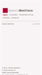 Mobile Screenshot of galeriabenlliure.com